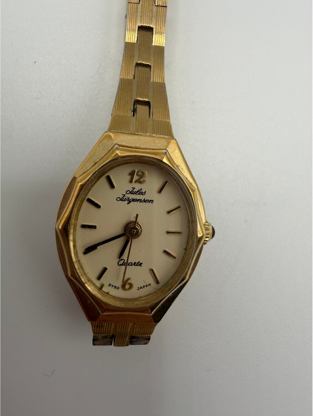 VINTAGE Jules Jurgensen Women's Gold Tone Quartz Wristwatch